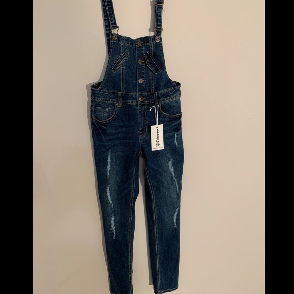 Denim overalls